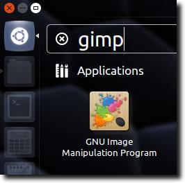 افتح GIMP