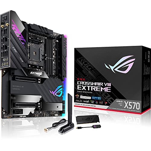 ASUS ROG Crosshair VIII Extreme AMD AM4 X570/X570S EATX Gaming اللوحة الأم