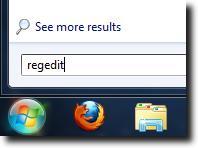 اكتب Regedit