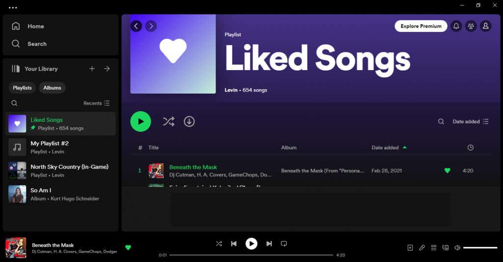 كيفية خلط قائمة تشغيل Spotify على صورة سطح المكتب 2